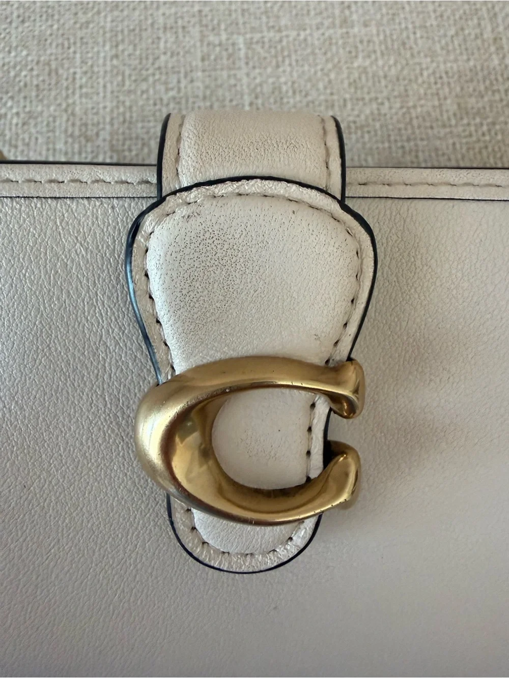 Coach Tabby Wallet in Cream - Picture 4 of 8